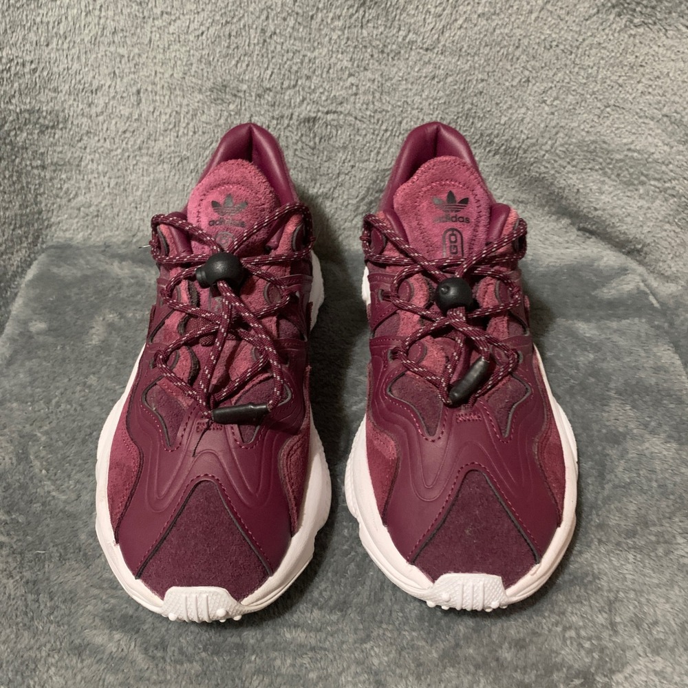 Adidas Ozweego Maroon Burgundy‎ Suede Chunky Sneakers H01184 Mens 7 Womens 8.5